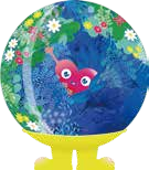 丸い地球と黄色い二本足の公式マスコットキャラクター トゥンクトゥンク